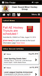 Mobile Screenshot of owensoundminorhockey.com
