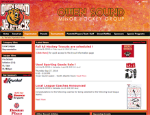 Tablet Screenshot of owensoundminorhockey.com